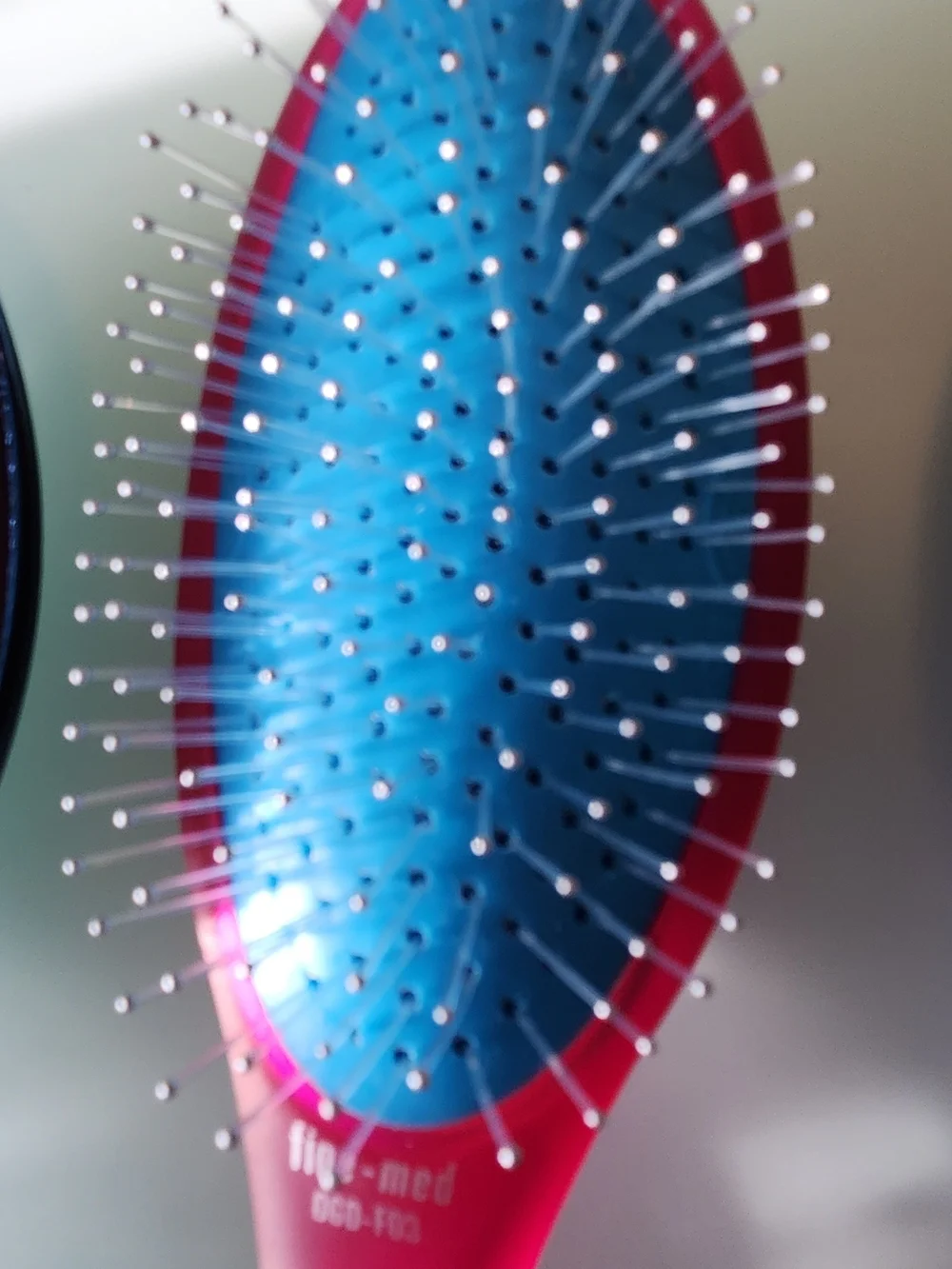 3-Olivia Garden Colorful Detangler HAIR Brush Trio - Purple, Pink & Teal